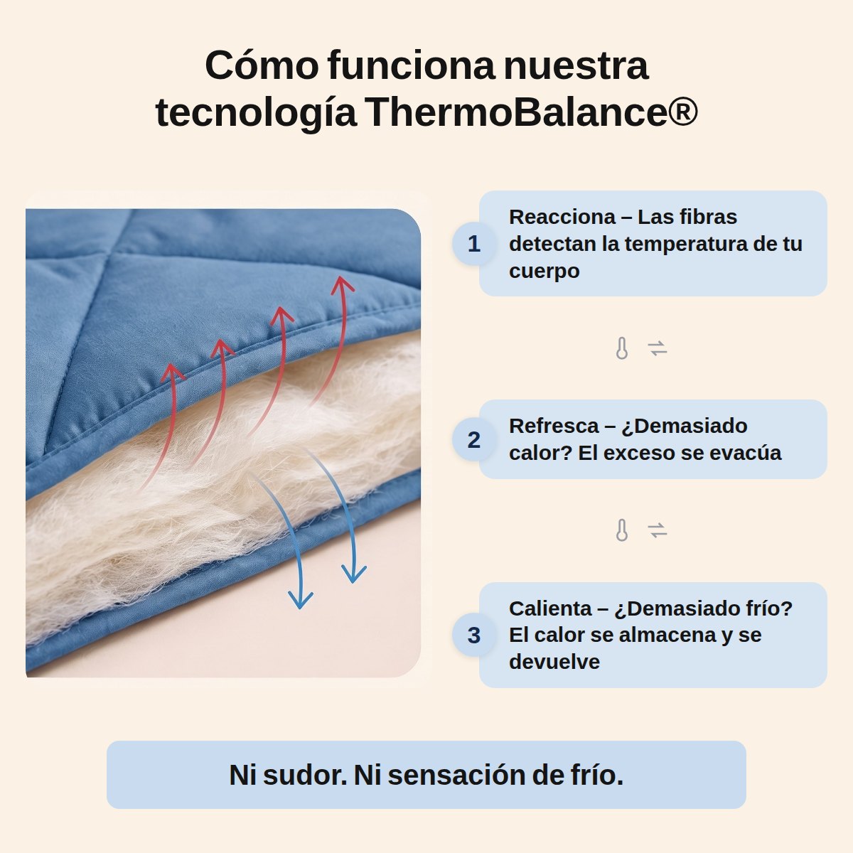 Cómo funciona la tecnología ThermoBalance OZOVIO: reacciona, refresca, calienta